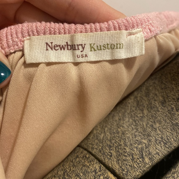 Cute pink linen off the shoulder mini dress - Picture 5 of 6